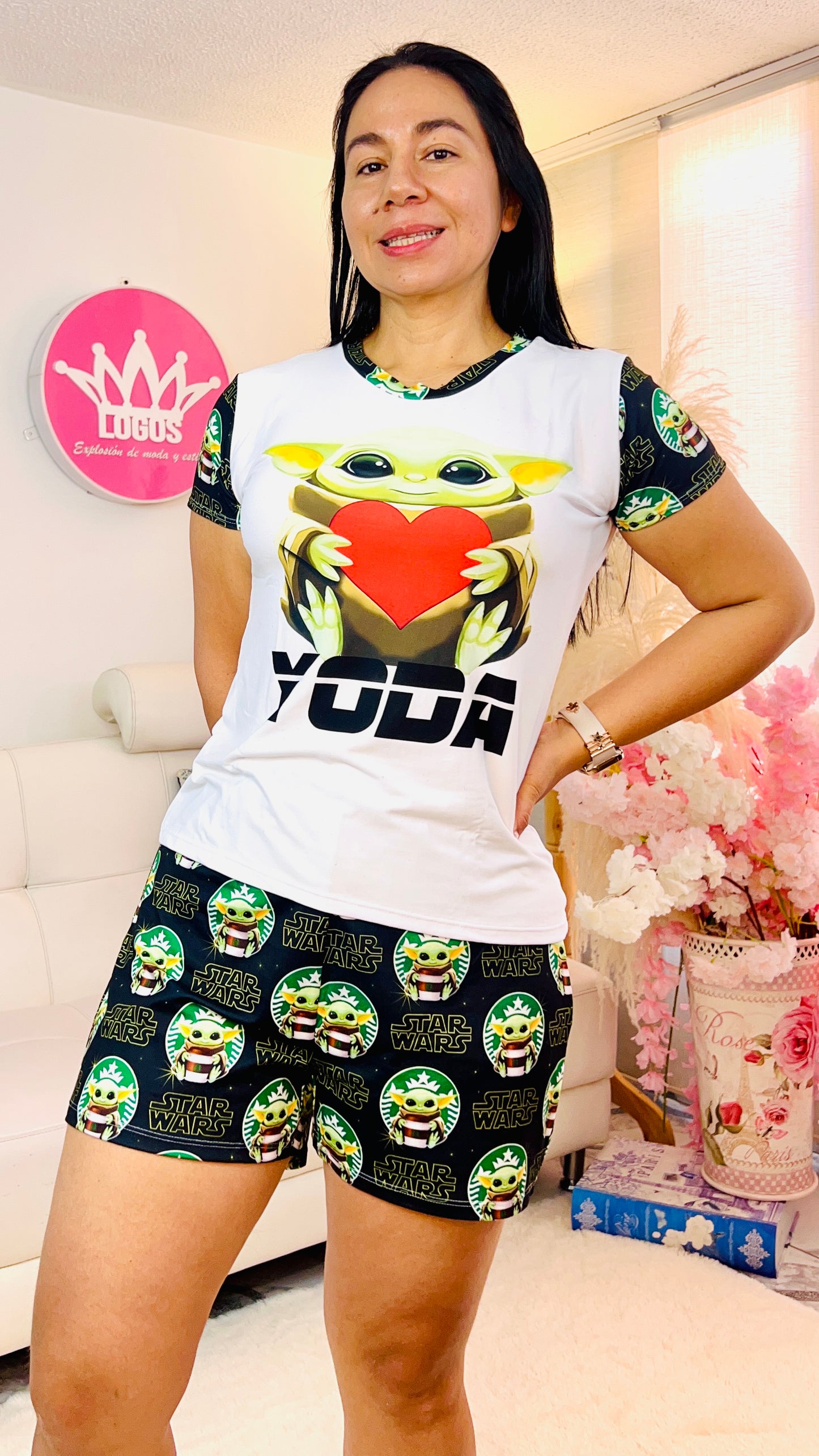 Pijama Baby Yoda – Pantalón Jogger y Camiseta Tela Suave