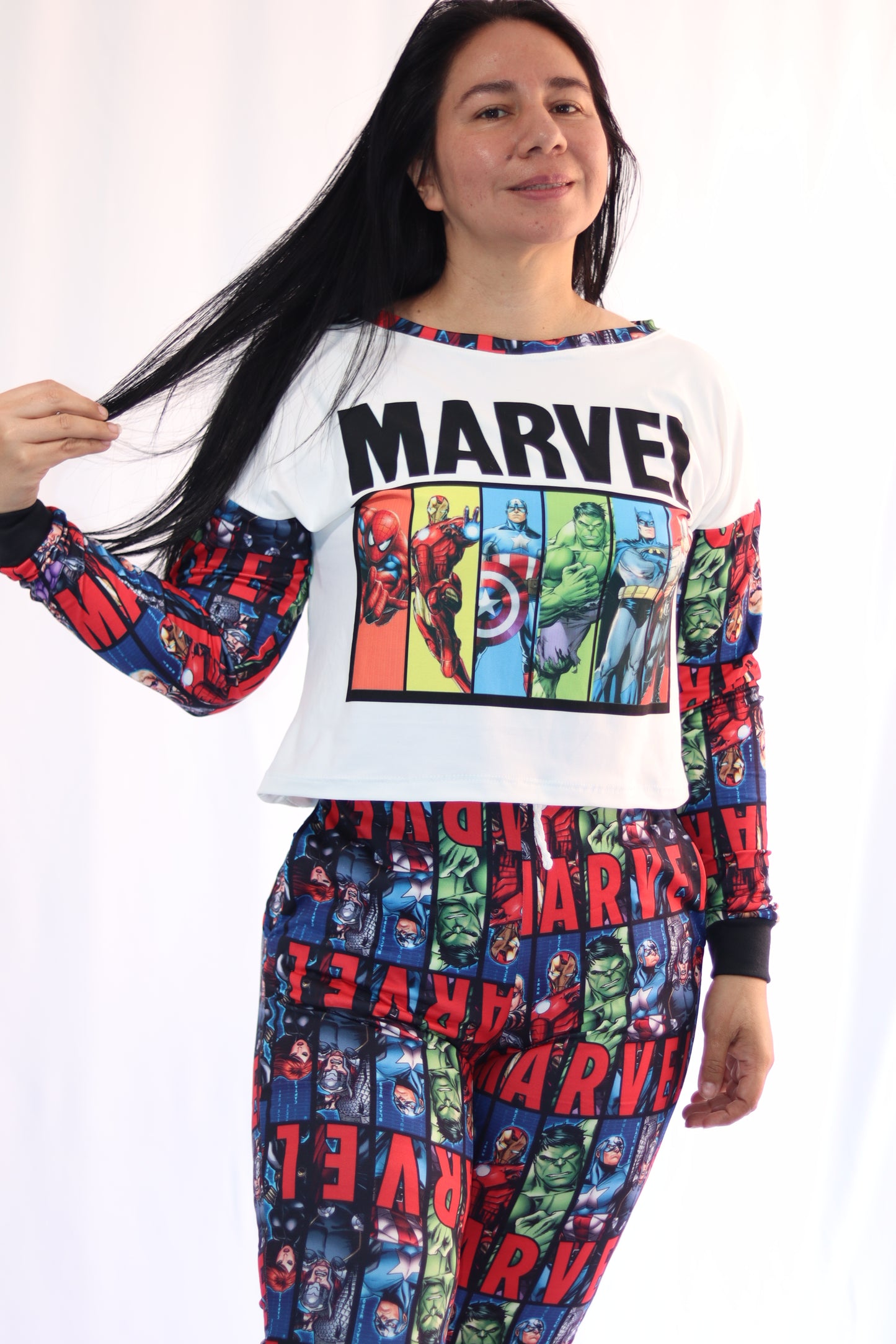 Pijama Marvel – Pantalón Jogger y Camiseta manga larga