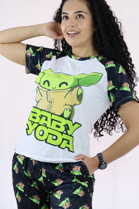 Pijama Baby Yoda – Pantalón Jogger y Camiseta Tela Suave